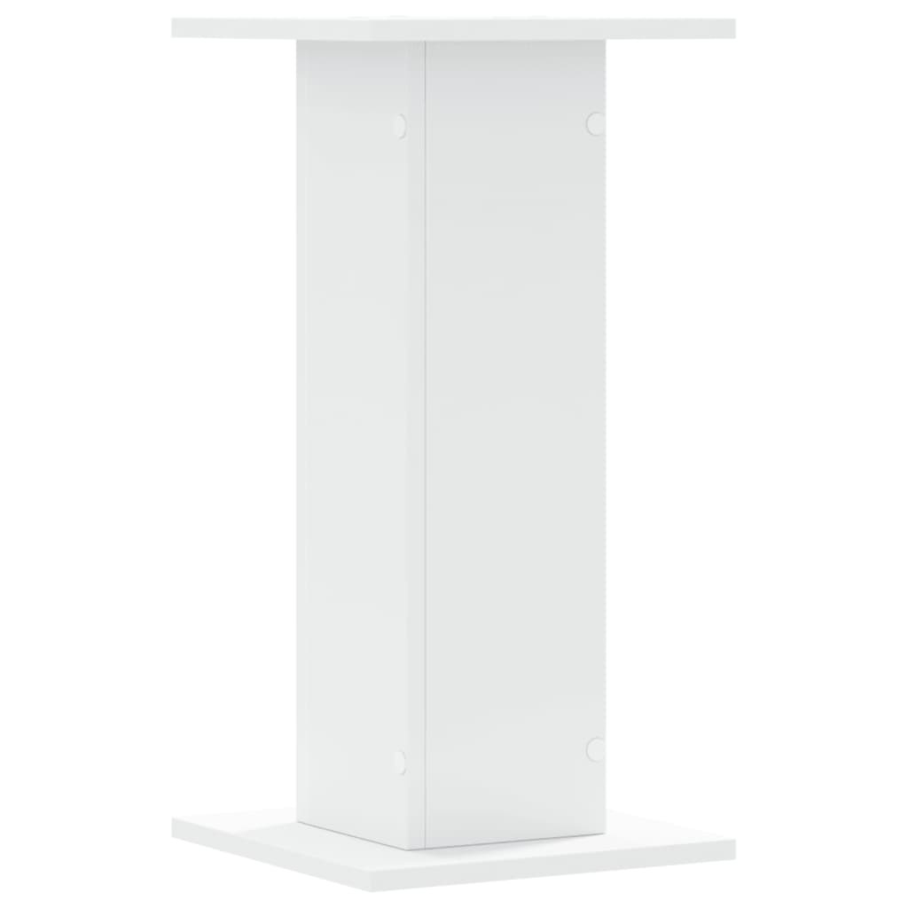 Speakerstandaards 2 st 30x30x60 cm bewerkt hout wit is nu te koop bij PeponiXL, paradijselijk wonen!