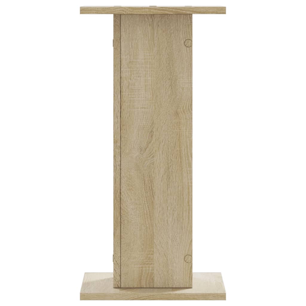 Speakerstandaards 2 st 30x30x60 cm bewerkt hout sonoma eiken is nu te koop bij PeponiXL, paradijselijk wonen!