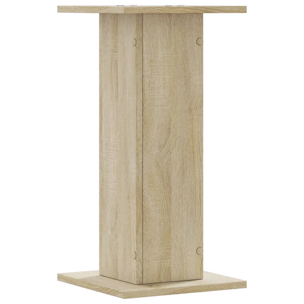 Speakerstandaards 2 st 30x30x60 cm bewerkt hout sonoma eiken is nu te koop bij PeponiXL, paradijselijk wonen!