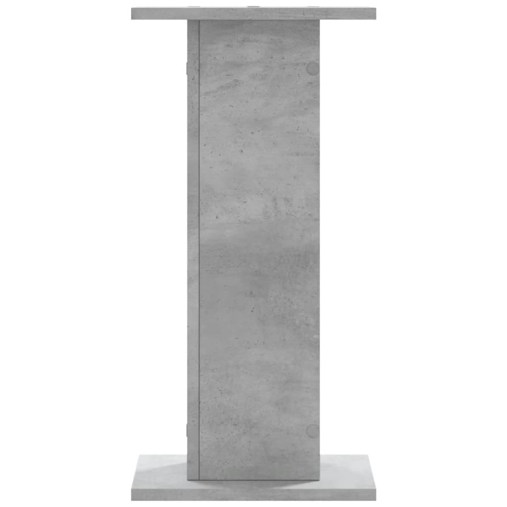 Speakerstandaards 2 st 30x30x60 cm bewerkt hout betongrijs is nu te koop bij PeponiXL, paradijselijk wonen!