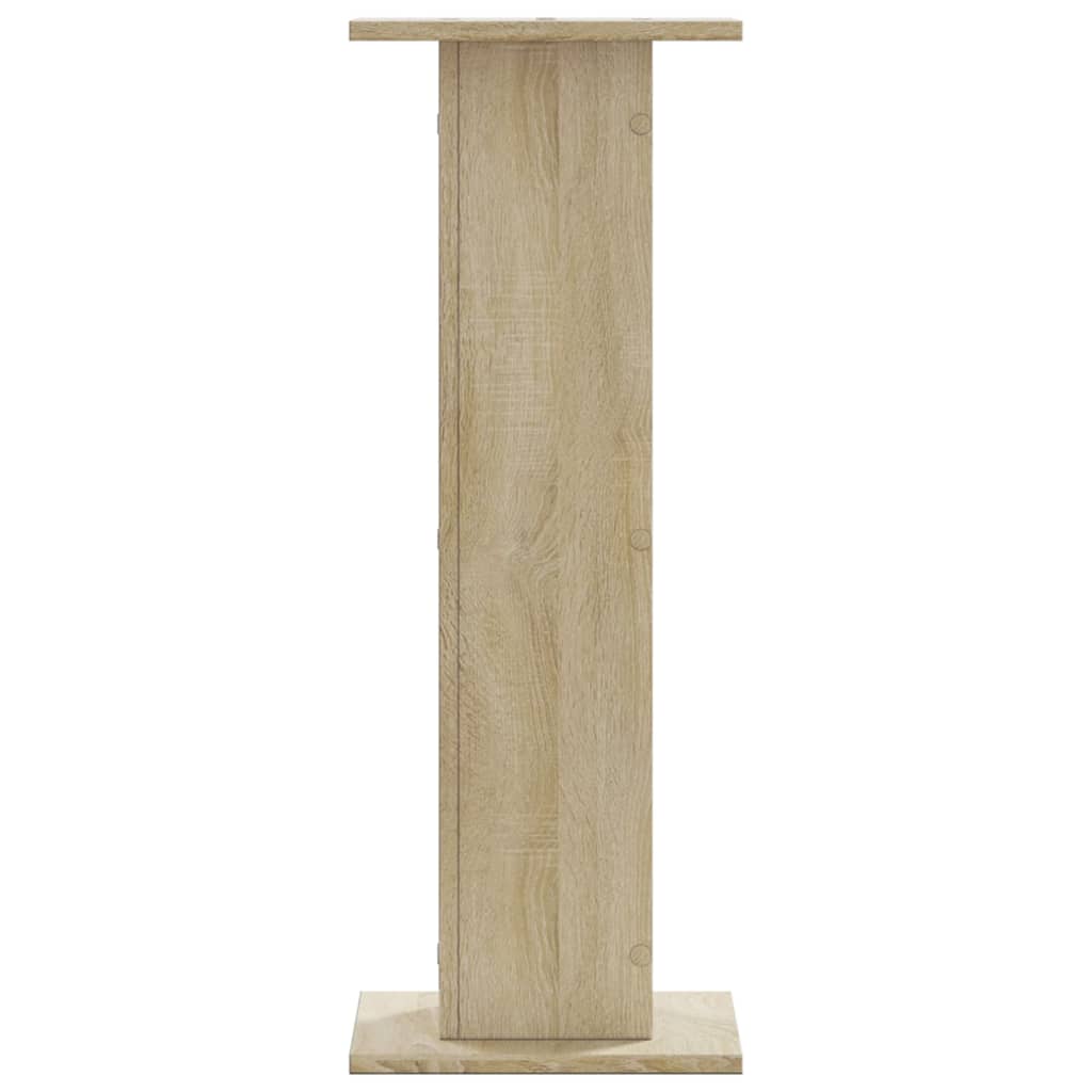 Speakerstandaards 2 st 30x30x80 cm bewerkt hout sonoma eiken is nu te koop bij PeponiXL, paradijselijk wonen!