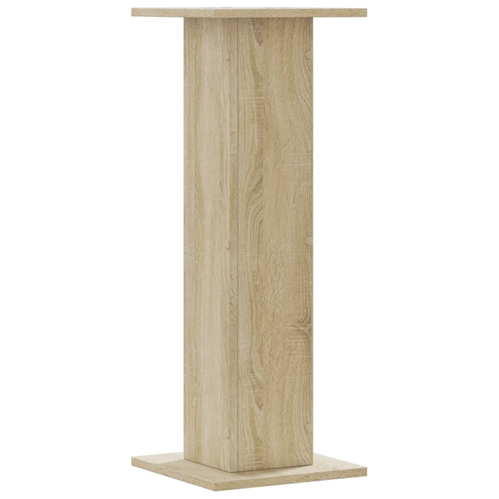 Speakerstandaards 2 st 30x30x80 cm bewerkt hout sonoma eiken is nu te koop bij PeponiXL, paradijselijk wonen!