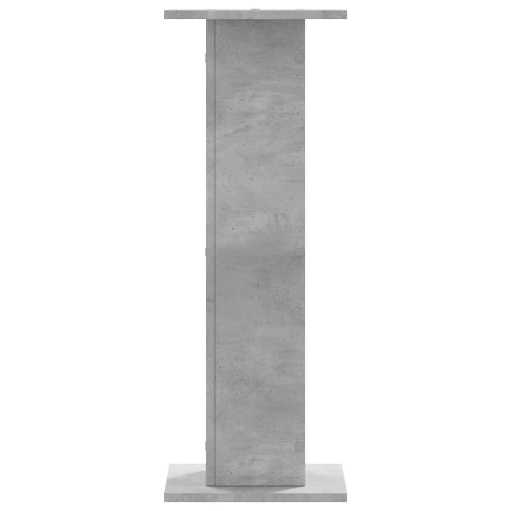 Speakerstandaards 2 st 30x30x80 cm bewerkt hout betongrijs is nu te koop bij PeponiXL, paradijselijk wonen!