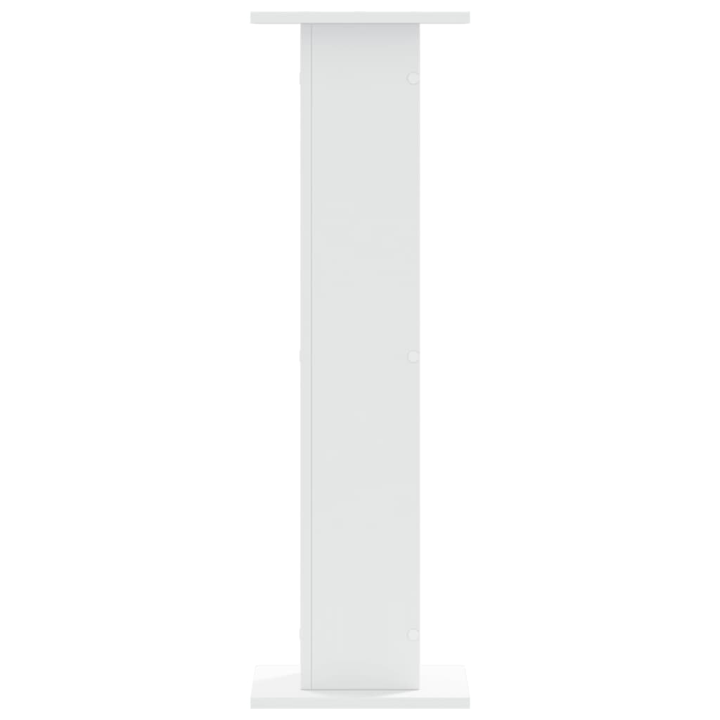 Speakerstandaards 2 st 30x30x95 cm bewerkt hout wit is nu te koop bij PeponiXL, paradijselijk wonen!