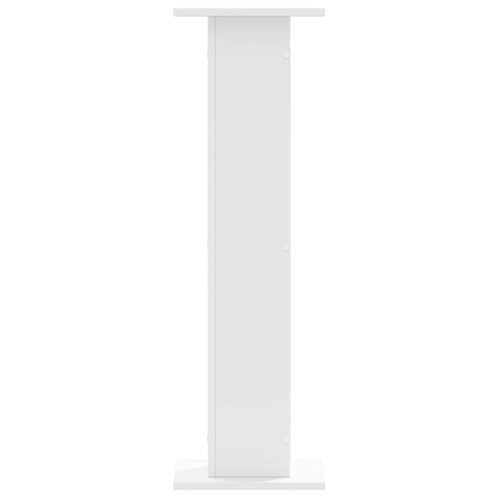 Speakerstandaards 2 st 30x30x95 cm bewerkt hout wit is nu te koop bij PeponiXL, paradijselijk wonen!
