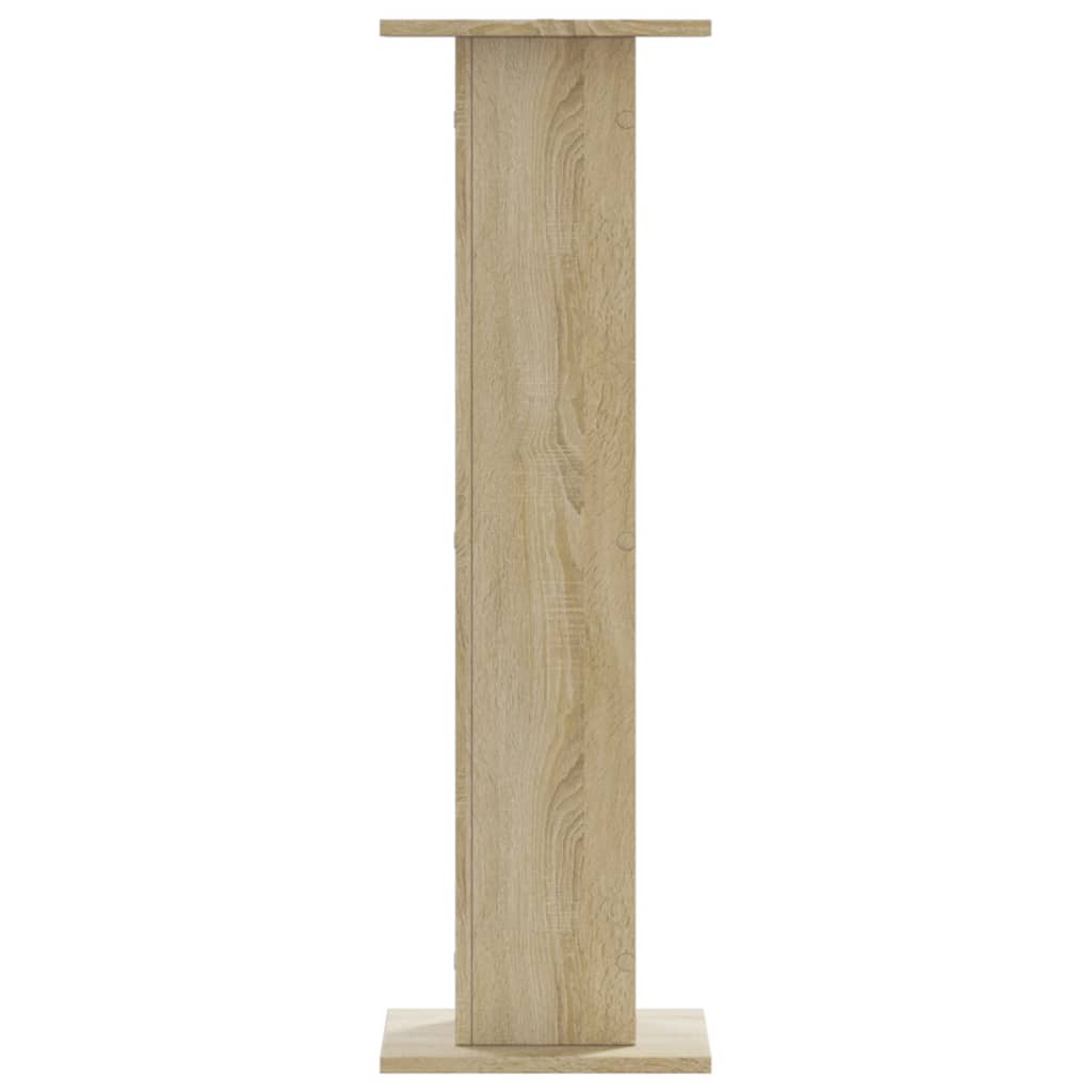 Speakerstandaards 2 st 30x30x95 cm bewerkt hout sonoma eiken is nu te koop bij PeponiXL, paradijselijk wonen!