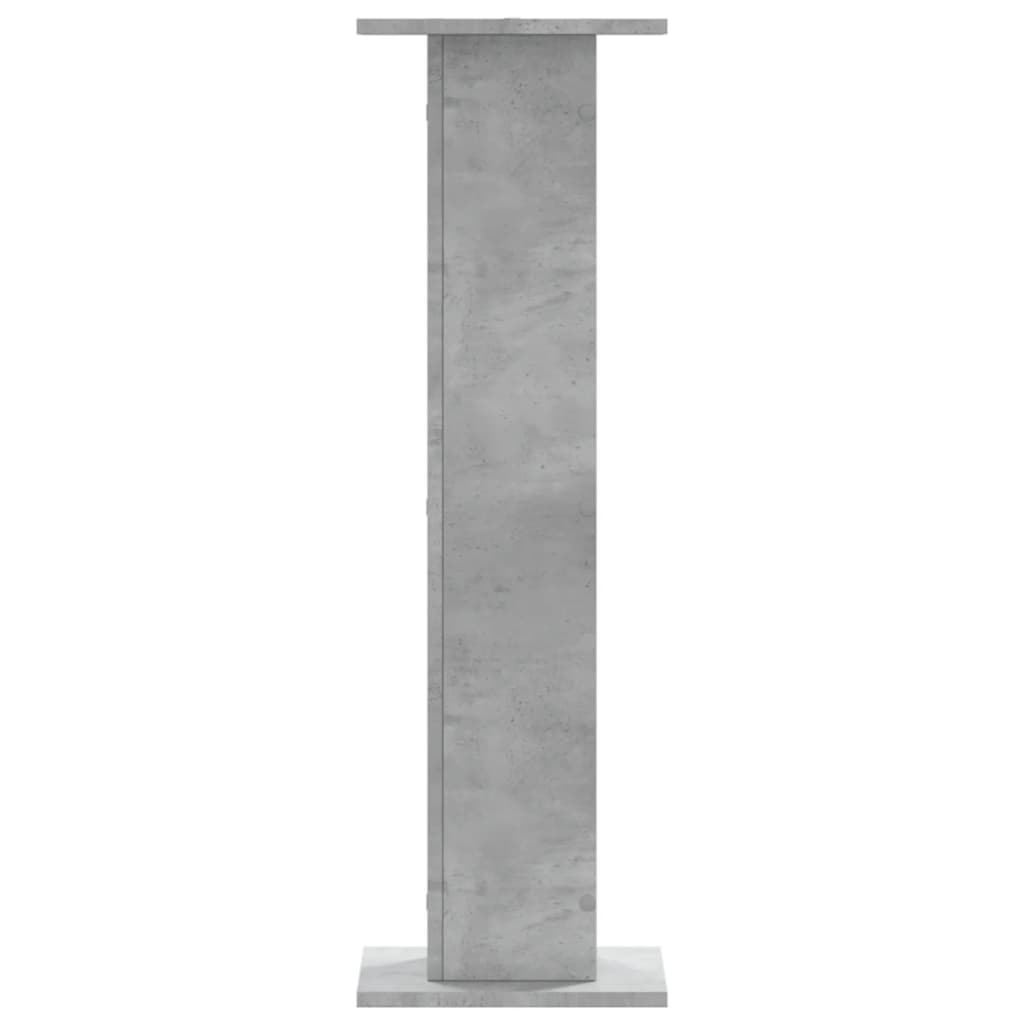 Speakerstandaards 2 st 30x30x95 cm bewerkt hout betongrijs is nu te koop bij PeponiXL, paradijselijk wonen!