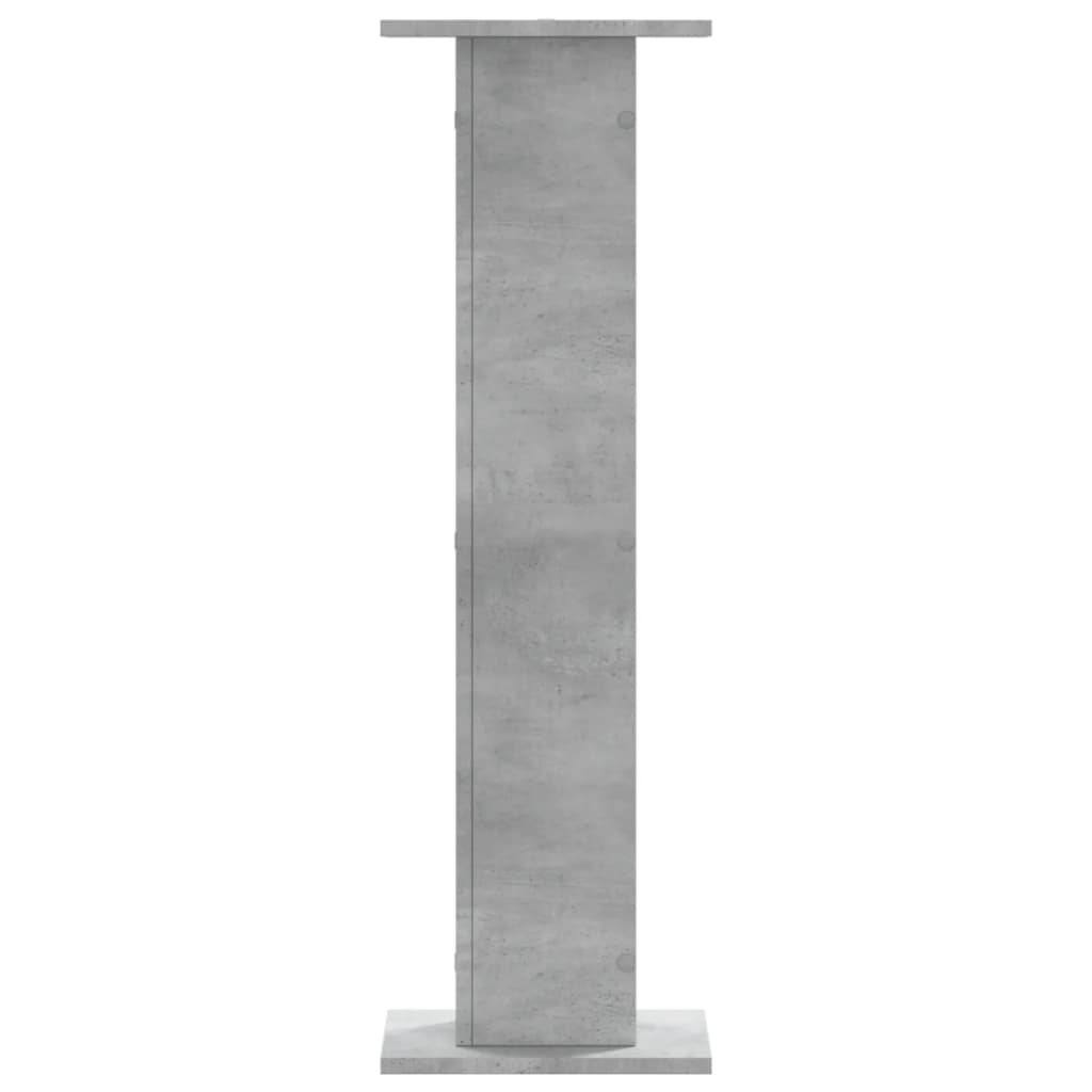 Speakerstandaards 2 st 30x30x95 cm bewerkt hout betongrijs is nu te koop bij PeponiXL, paradijselijk wonen!