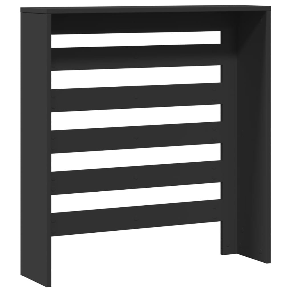 Radiatorombouw 78x20x82 cm bewerkt hout zwart is nu te koop bij PeponiXL, paradijselijk wonen!