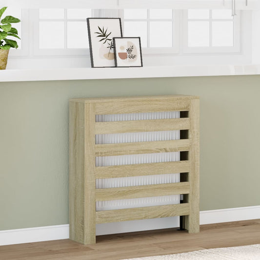Radiatorombouw 78x20x82 cm bewerkt hout sonoma eikenkleurig is nu te koop bij PeponiXL, paradijselijk wonen!