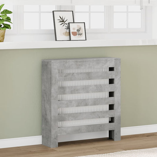 Radiatorombouw 78x20x82 cm bewerkt hout betongrijs is nu te koop bij PeponiXL, paradijselijk wonen!