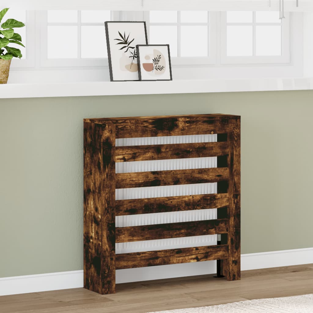 Radiatorombouw 78x20x82 cm bewerkt hout gerookt eikenkleurig is nu te koop bij PeponiXL, paradijselijk wonen!