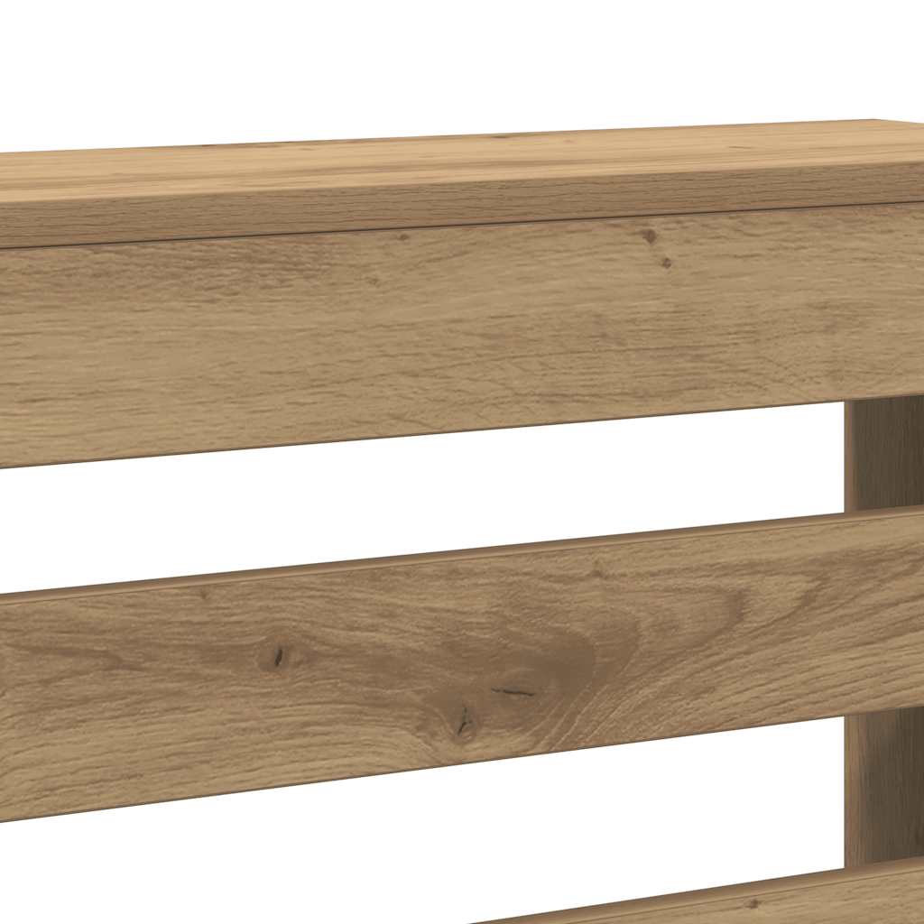 Radiatorombouw 78x20x82 cm bewerkt hout artisanaal eikenkleur is nu te koop bij PeponiXL, paradijselijk wonen!