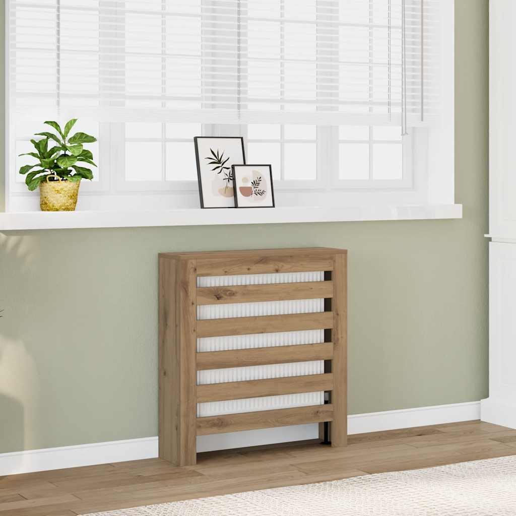 Radiatorombouw 78x20x82 cm bewerkt hout artisanaal eikenkleur is nu te koop bij PeponiXL, paradijselijk wonen!