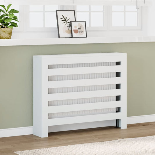 Radiatorombouw 104x20x82 cm bewerkt hout wit is nu te koop bij PeponiXL, paradijselijk wonen!