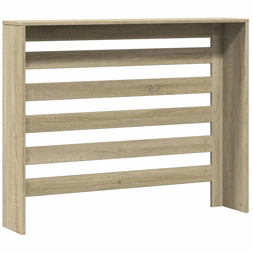 Radiatorombouw 104x20x82 cm bewerkt hout sonoma eikenkleurig is nu te koop bij PeponiXL, paradijselijk wonen!