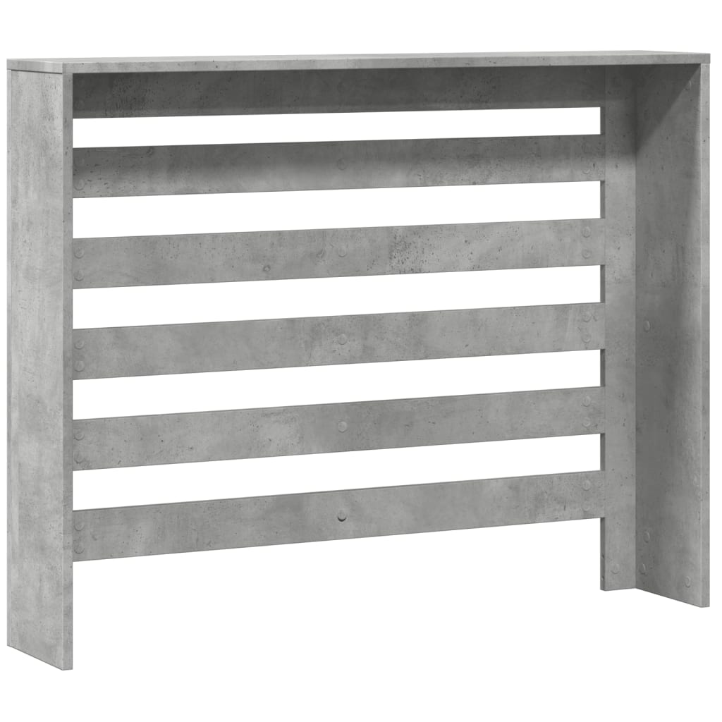 Radiatorombouw 104x20x82 cm bewerkt hout betongrijs is nu te koop bij PeponiXL, paradijselijk wonen!