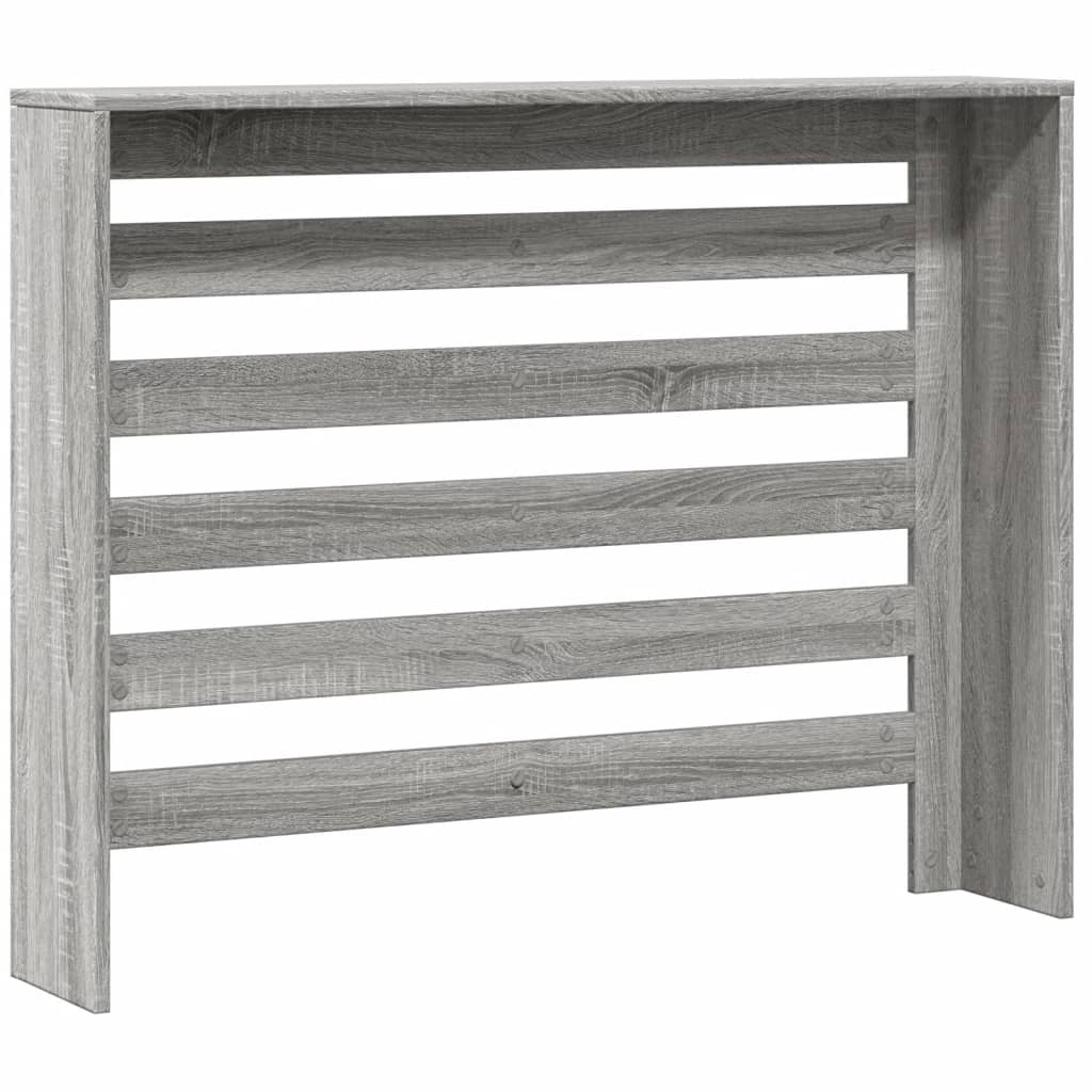 Radiatorombouw 104x20x82 cm bewerkt hout grijs sonoma eiken is nu te koop bij PeponiXL, paradijselijk wonen!