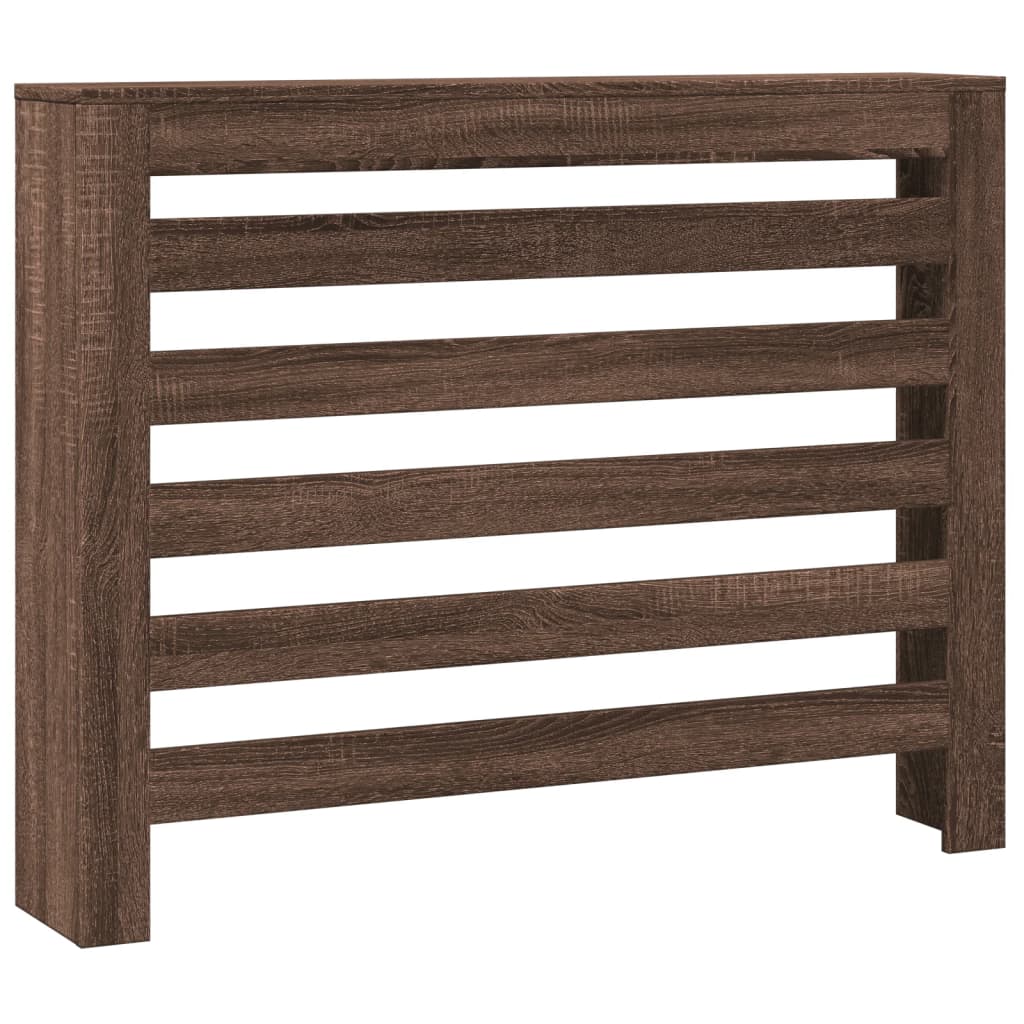 Radiatorombouw 104x20x82 cm bewerkt hout bruin eikenkleurig is nu te koop bij PeponiXL, paradijselijk wonen!