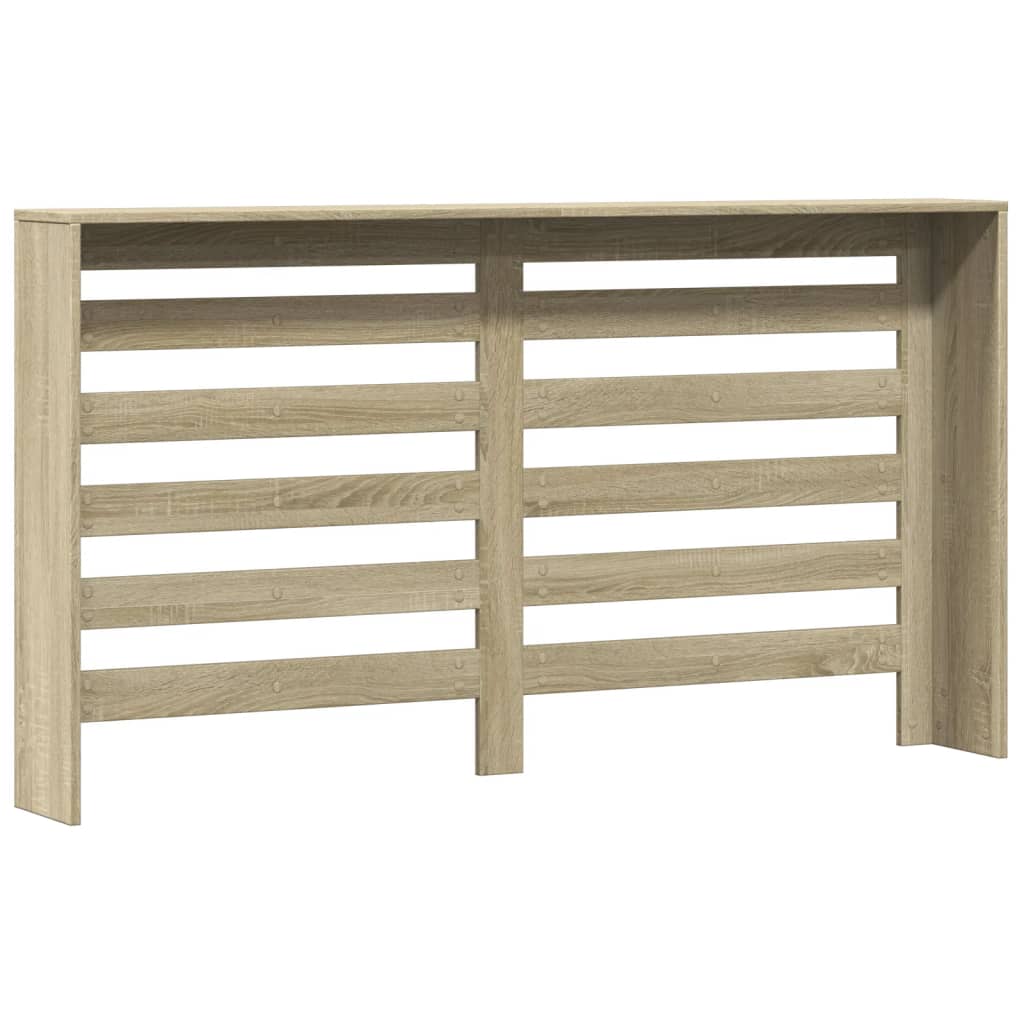 Radiatorombouw 149x20x82 cm bewerkt hout sonoma eikenkleurig is nu te koop bij PeponiXL, paradijselijk wonen!
