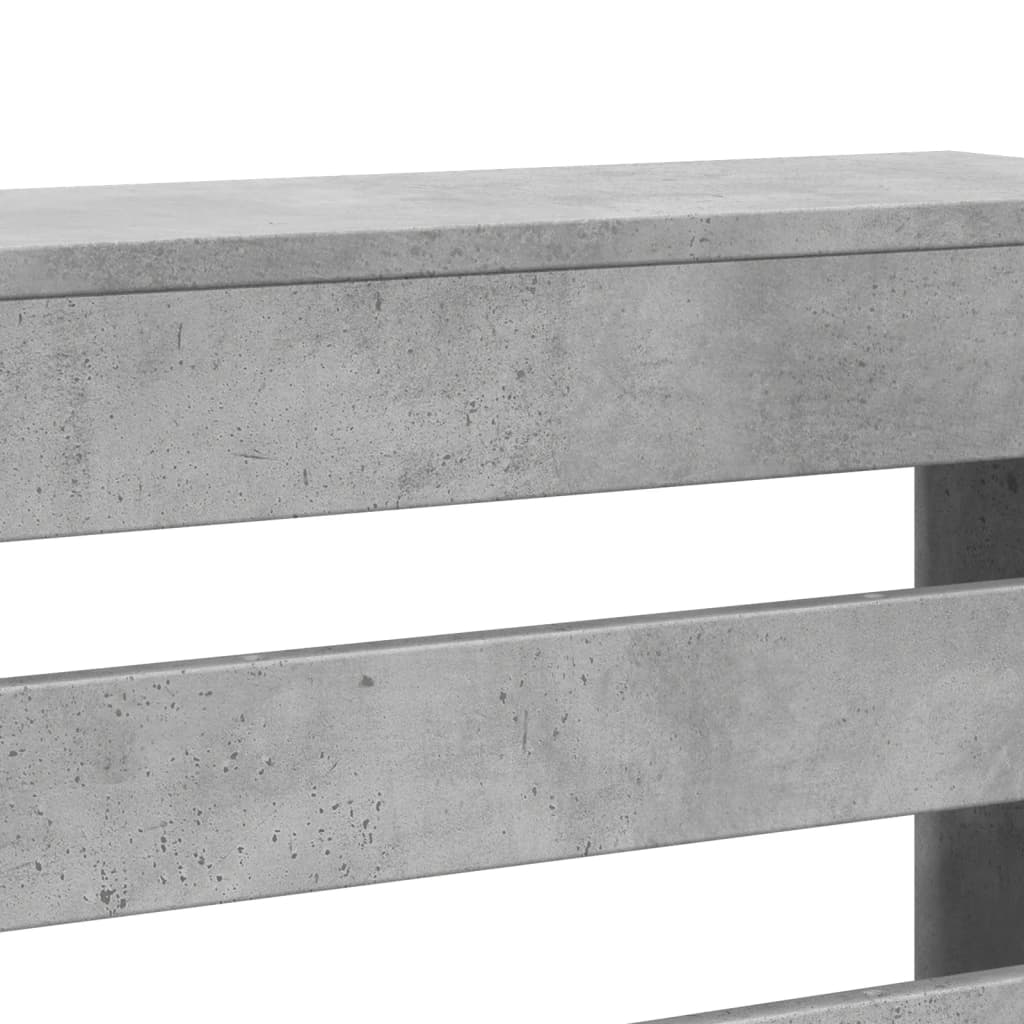 Radiatorombouw 149x20x82 cm bewerkt hout betongrijs is nu te koop bij PeponiXL, paradijselijk wonen!