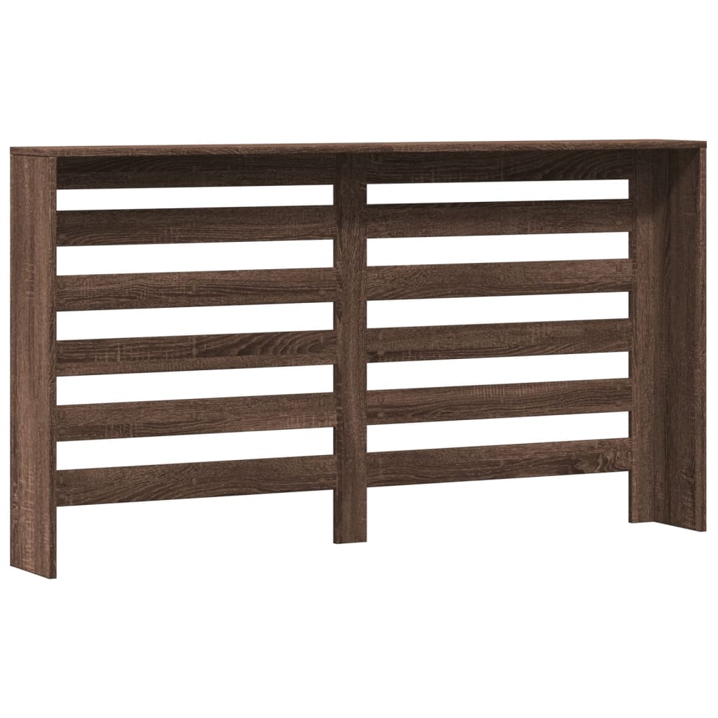 Radiatorombouw 149x20x82 cm bewerkt hout bruin eikenkleurig is nu te koop bij PeponiXL, paradijselijk wonen!