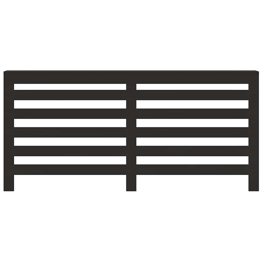 Radiatorombouw 175x20x82 cm bewerkt hout zwart is nu te koop bij PeponiXL, paradijselijk wonen!