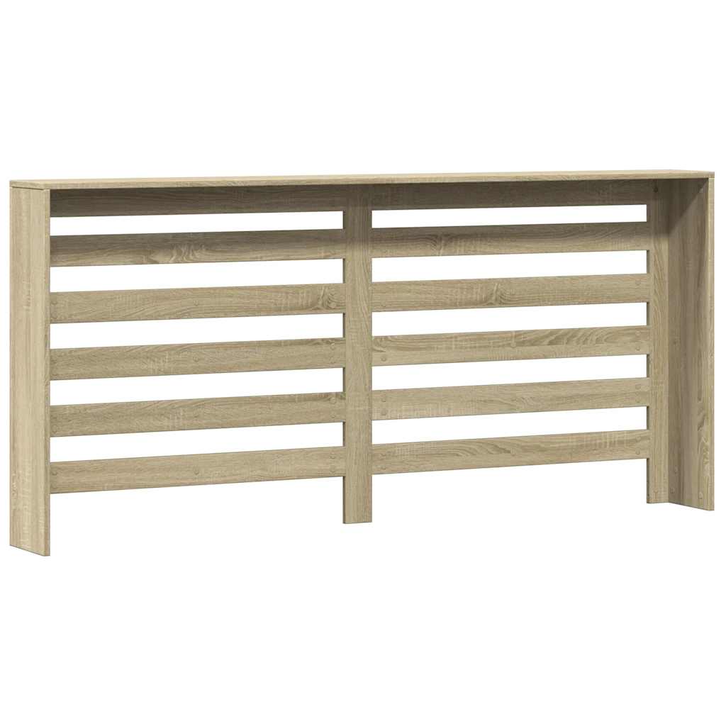 Radiatorombouw 175x20x82 cm bewerkt hout sonoma eikenkleurig is nu te koop bij PeponiXL, paradijselijk wonen!