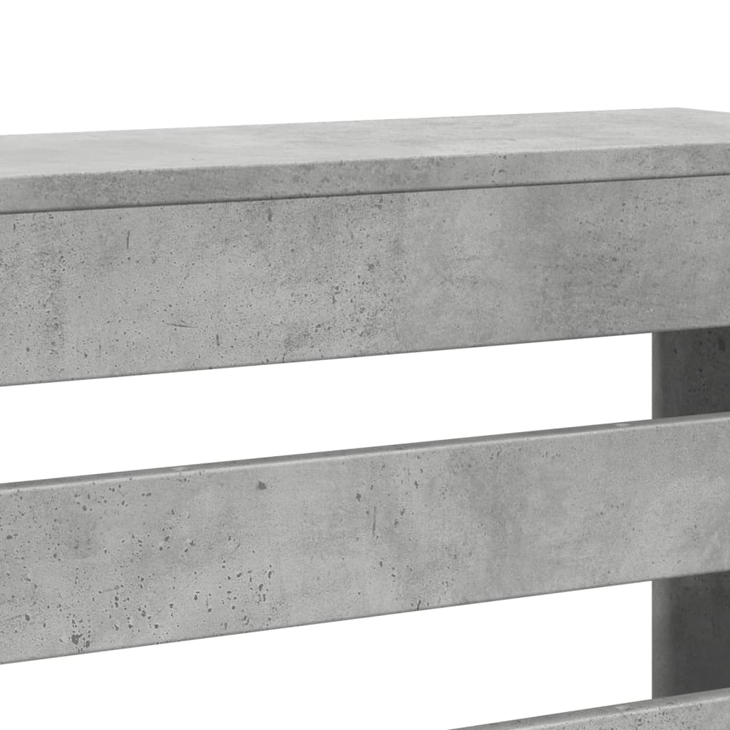 Radiatorombouw 175x20x82 cm bewerkt hout betongrijs is nu te koop bij PeponiXL, paradijselijk wonen!