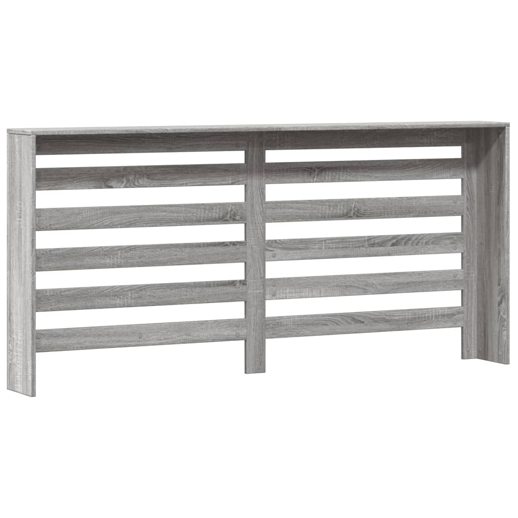 Radiatorombouw 175x20x82 cm bewerkt hout grijs sonoma eiken is nu te koop bij PeponiXL, paradijselijk wonen!