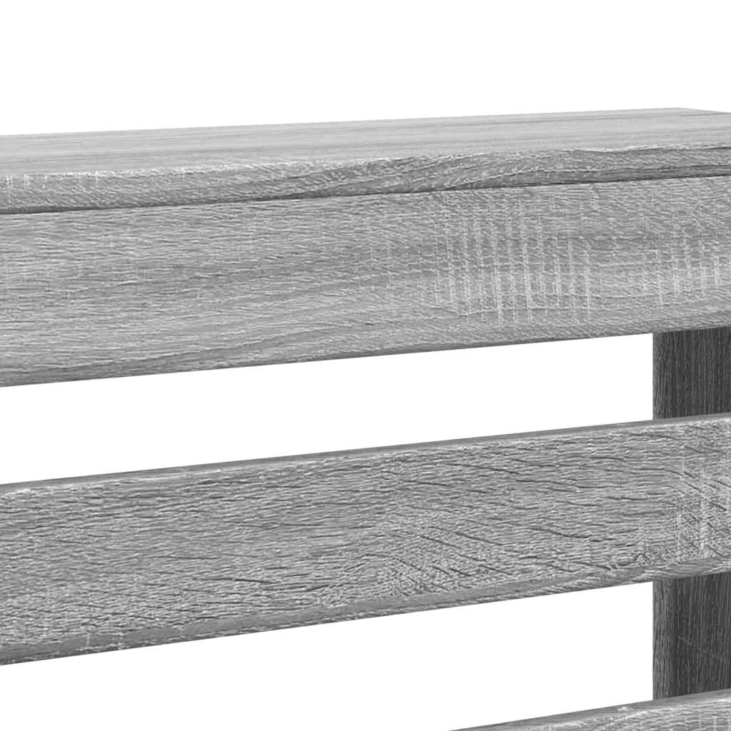 Radiatorombouw 175x20x82 cm bewerkt hout grijs sonoma eiken is nu te koop bij PeponiXL, paradijselijk wonen!