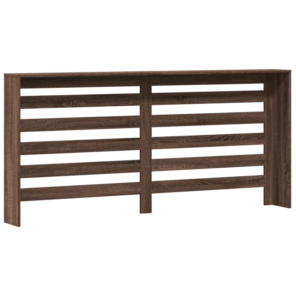 Radiatorombouw 175x20x82 cm bewerkt hout bruin eikenkleurig is nu te koop bij PeponiXL, paradijselijk wonen!