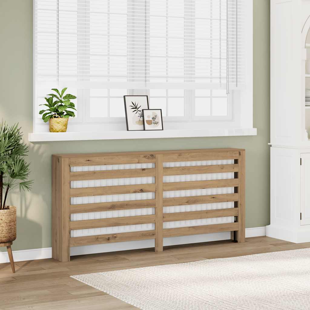 Radiatorombouw 175x20x82 cm bewerkt hout artisanaal eikenkleur is nu te koop bij PeponiXL, paradijselijk wonen!