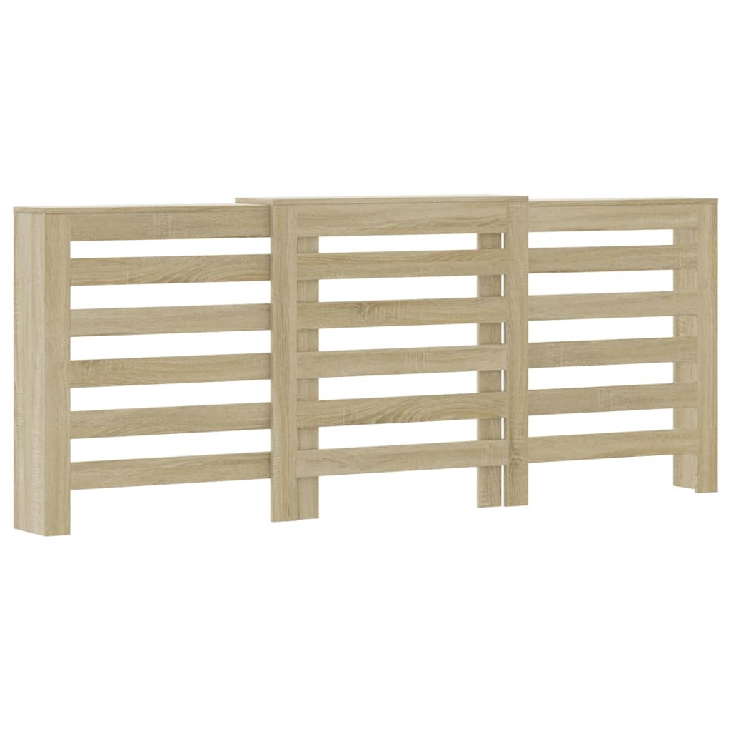 Radiatorombouw 205x21,5x83,5 cm bewerkt hout sonoma eikenkleur is nu te koop bij PeponiXL, paradijselijk wonen!