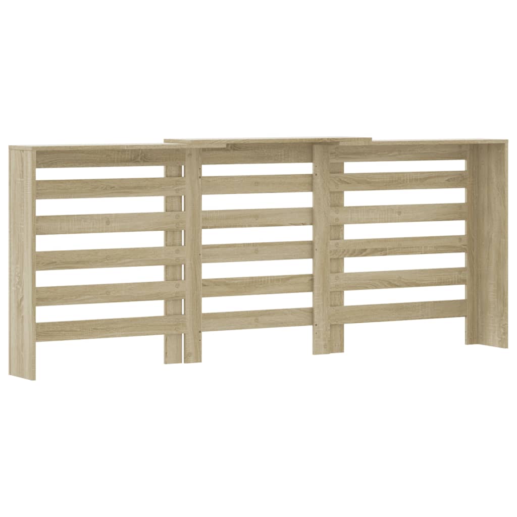 Radiatorombouw 205x21,5x83,5 cm bewerkt hout sonoma eikenkleur is nu te koop bij PeponiXL, paradijselijk wonen!