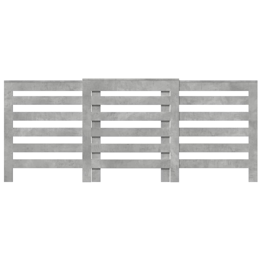 Radiatorombouw 205x21,5x83,5 cm bewerkt hout betongrijs is nu te koop bij PeponiXL, paradijselijk wonen!