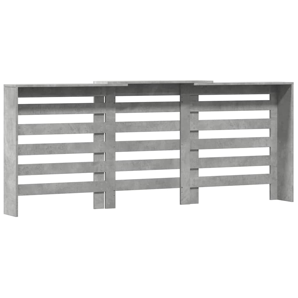 Radiatorombouw 205x21,5x83,5 cm bewerkt hout betongrijs is nu te koop bij PeponiXL, paradijselijk wonen!