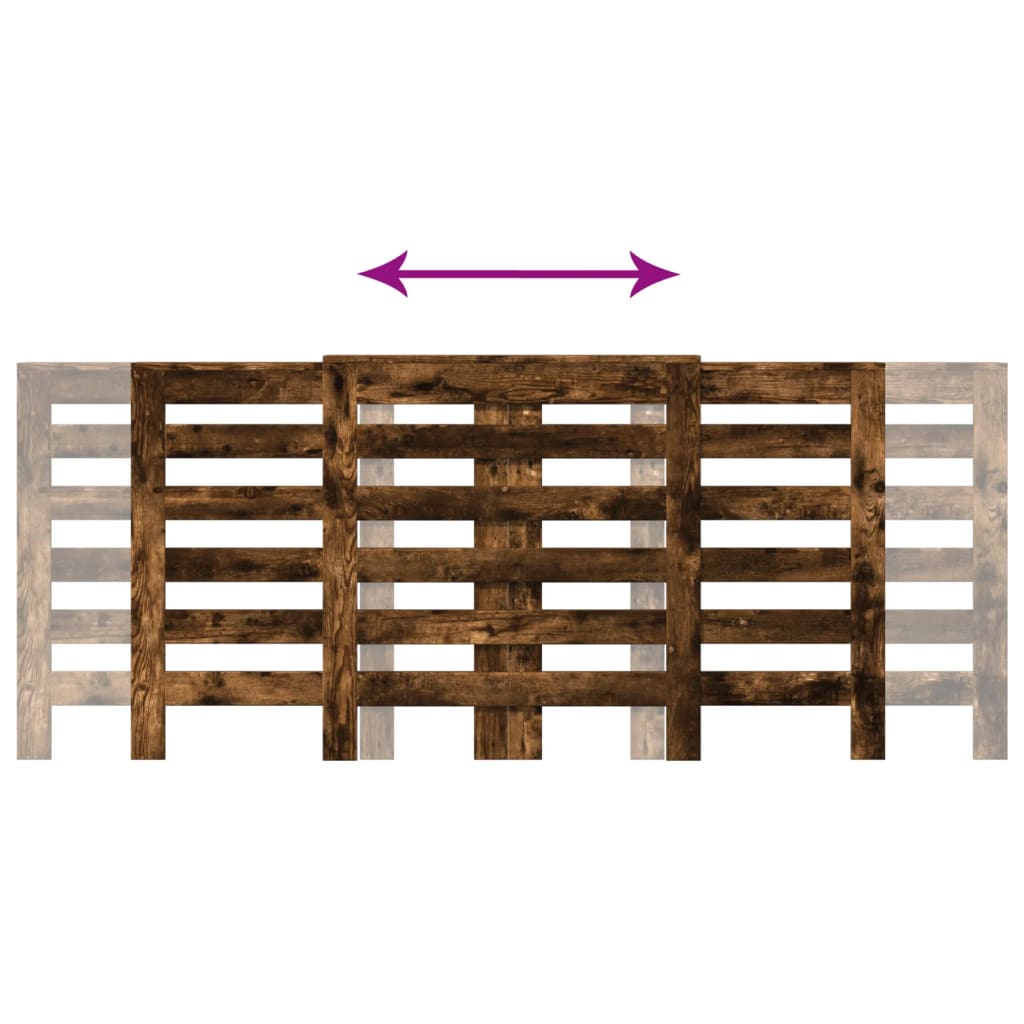 Radiatorombouw 205x21,5x83,5 cm bewerkt hout gerookt eikenkleur is nu te koop bij PeponiXL, paradijselijk wonen!