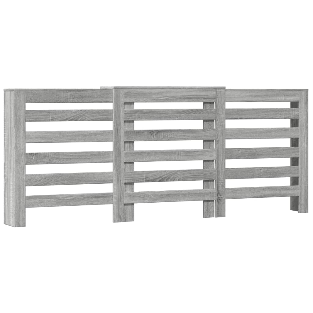 Radiatorombouw 205x21,5x83,5 cm bewerkt hout grijs sonoma eiken is nu te koop bij PeponiXL, paradijselijk wonen!