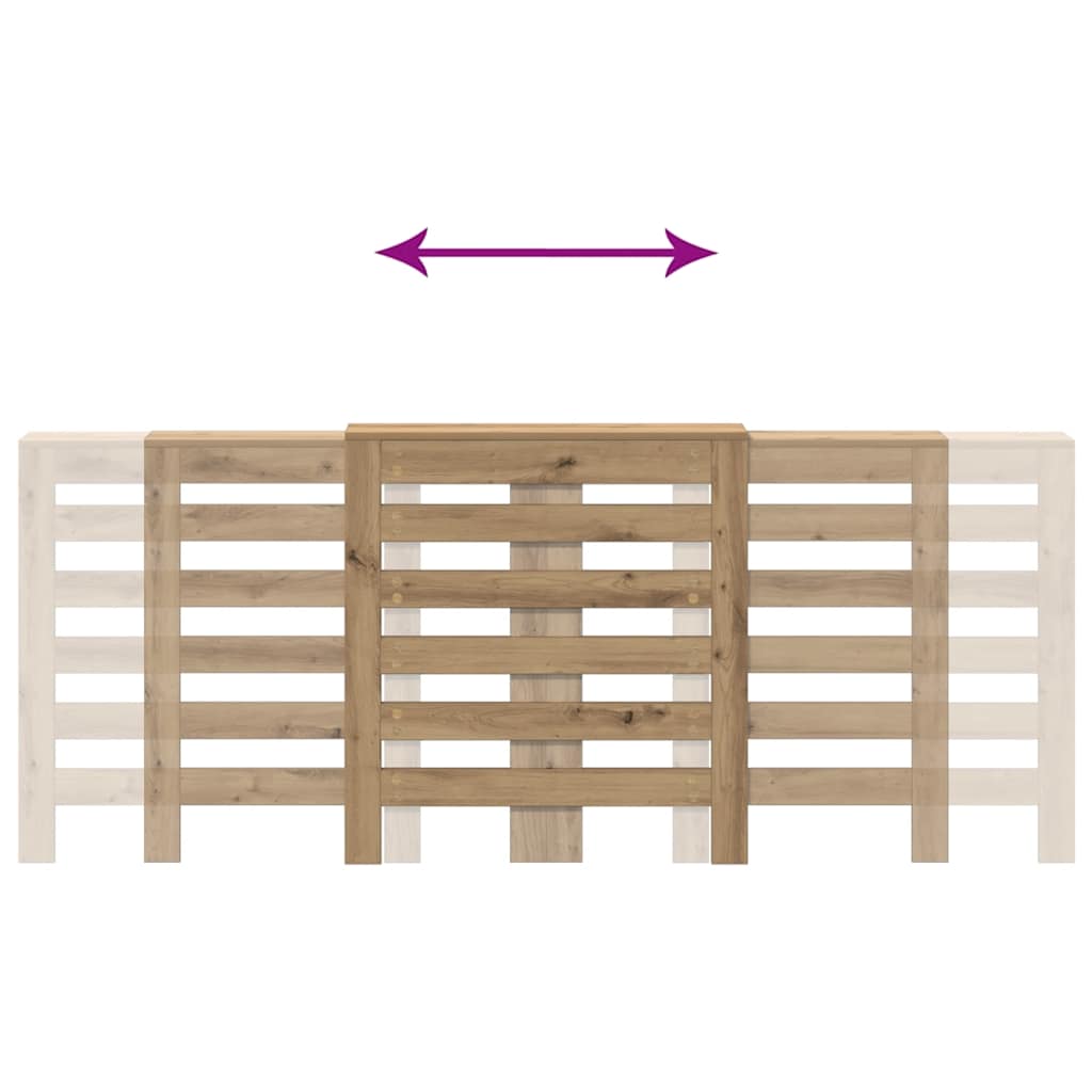 Radiatorombouw 205x21,5x83,5 cm bewerkt hout artisanaal eiken is nu te koop bij PeponiXL, paradijselijk wonen!