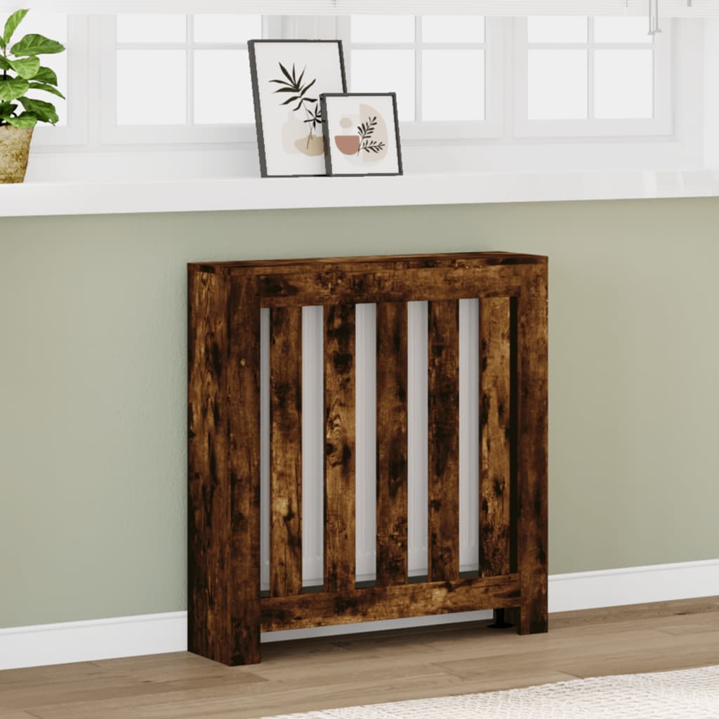 Radiatorombouw 78x20x82 cm bewerkt hout gerookt eikenkleurig is nu te koop bij PeponiXL, paradijselijk wonen!