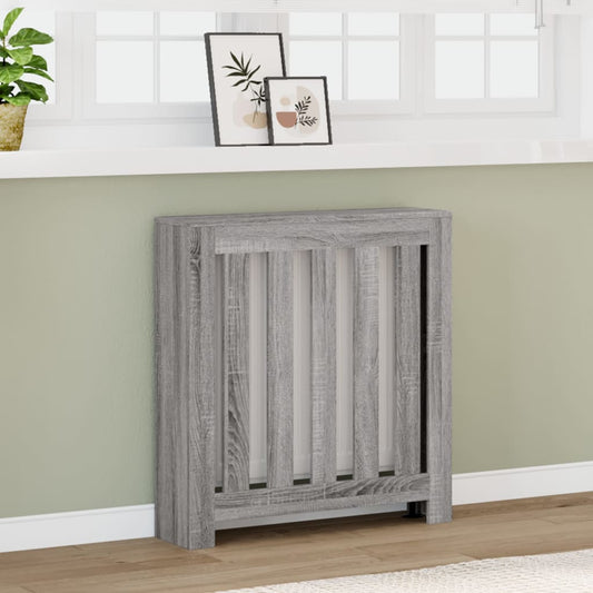 Radiatorombouw 78x20x82 cm bewerkt hout grijs sonoma eikenkleur is nu te koop bij PeponiXL, paradijselijk wonen!