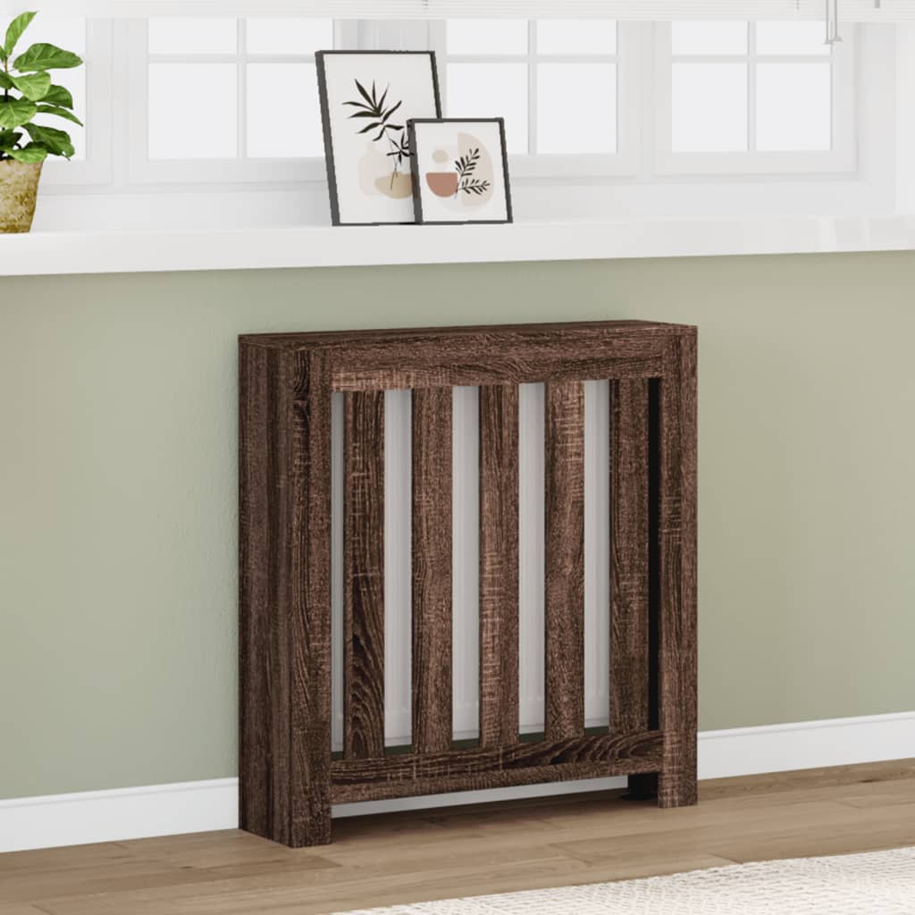 Radiatorombouw 78x20x82 cm bewerkt hout bruin eikenkleurig is nu te koop bij PeponiXL, paradijselijk wonen!