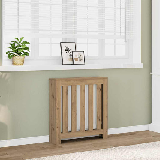 Radiatorombouw 78x20x82 cm bewerkt hout artisanaal eikenkleur is nu te koop bij PeponiXL, paradijselijk wonen!