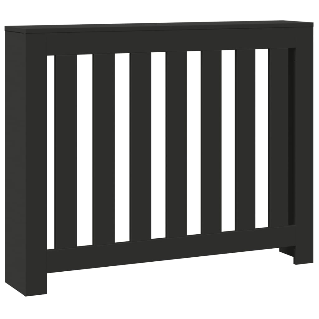 Radiatorombouw 104x20x82 cm bewerkt hout zwart is nu te koop bij PeponiXL, paradijselijk wonen!