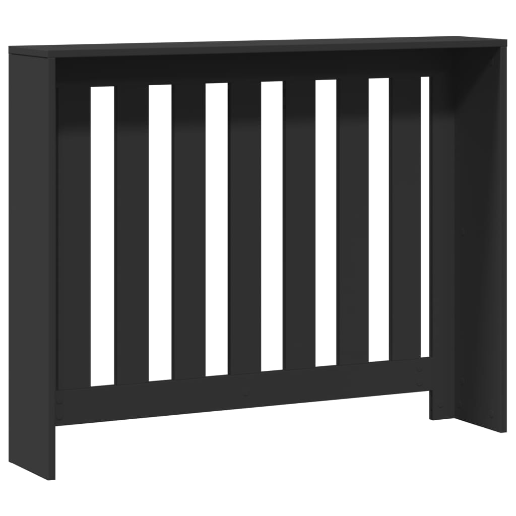 Radiatorombouw 104x20x82 cm bewerkt hout zwart is nu te koop bij PeponiXL, paradijselijk wonen!