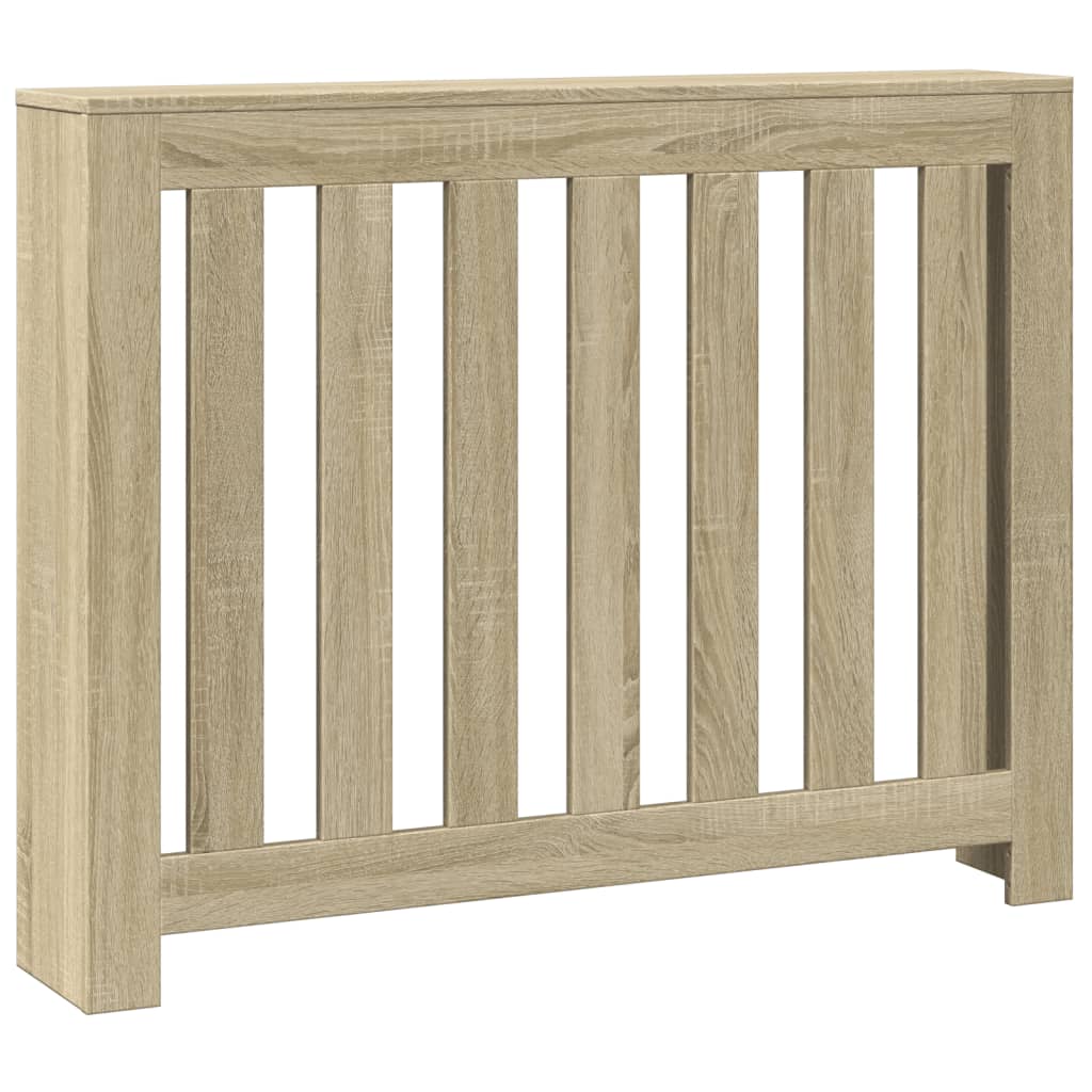 Radiatorombouw 104x20x82 cm bewerkt hout sonoma eikenkleurig is nu te koop bij PeponiXL, paradijselijk wonen!