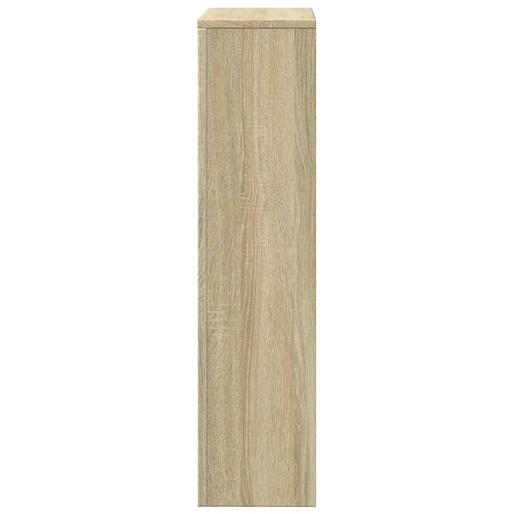 Radiatorombouw 104x20x82 cm bewerkt hout sonoma eikenkleurig is nu te koop bij PeponiXL, paradijselijk wonen!