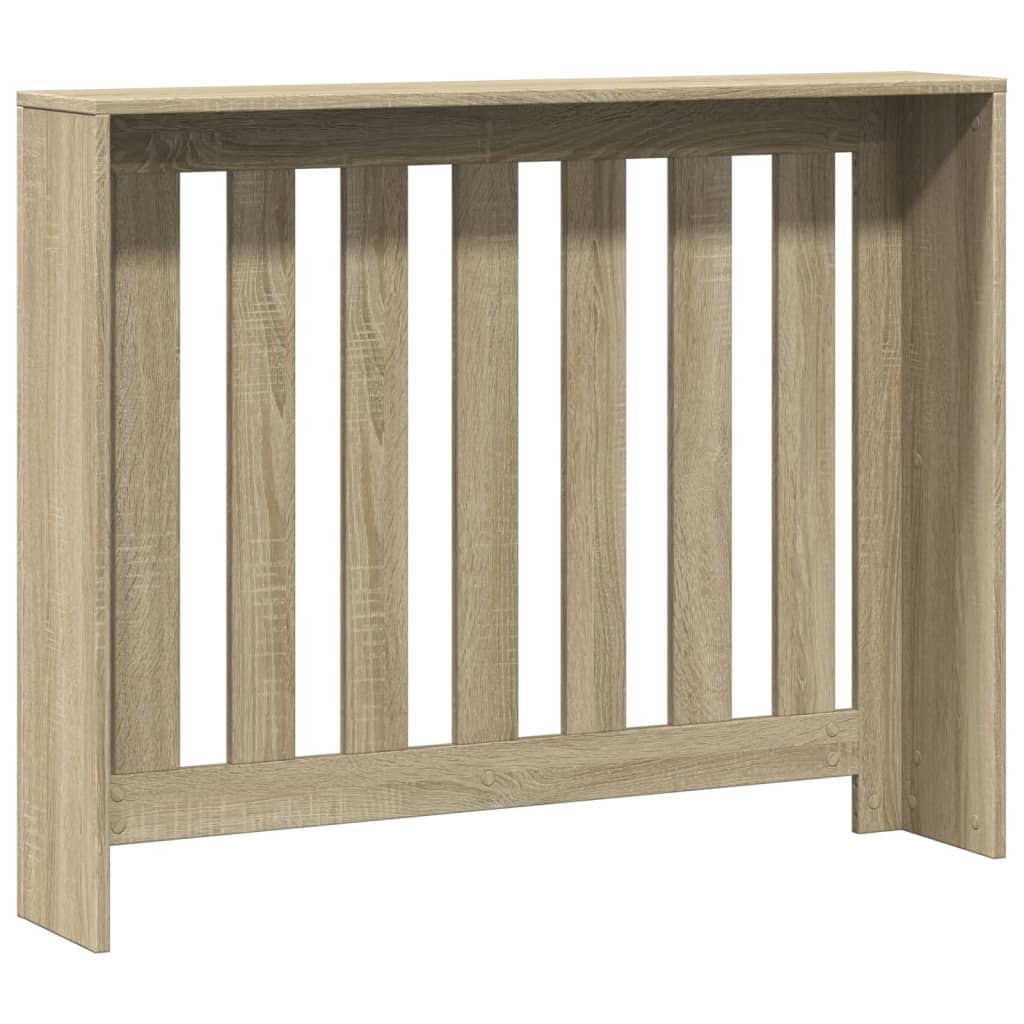Radiatorombouw 104x20x82 cm bewerkt hout sonoma eikenkleurig is nu te koop bij PeponiXL, paradijselijk wonen!