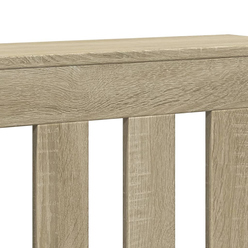 Radiatorombouw 104x20x82 cm bewerkt hout sonoma eikenkleurig is nu te koop bij PeponiXL, paradijselijk wonen!